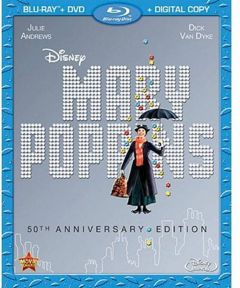 Mary Poppins (50th Anniversary) (Blu-ray + DVD + Digital Code) Disney Kids & Family