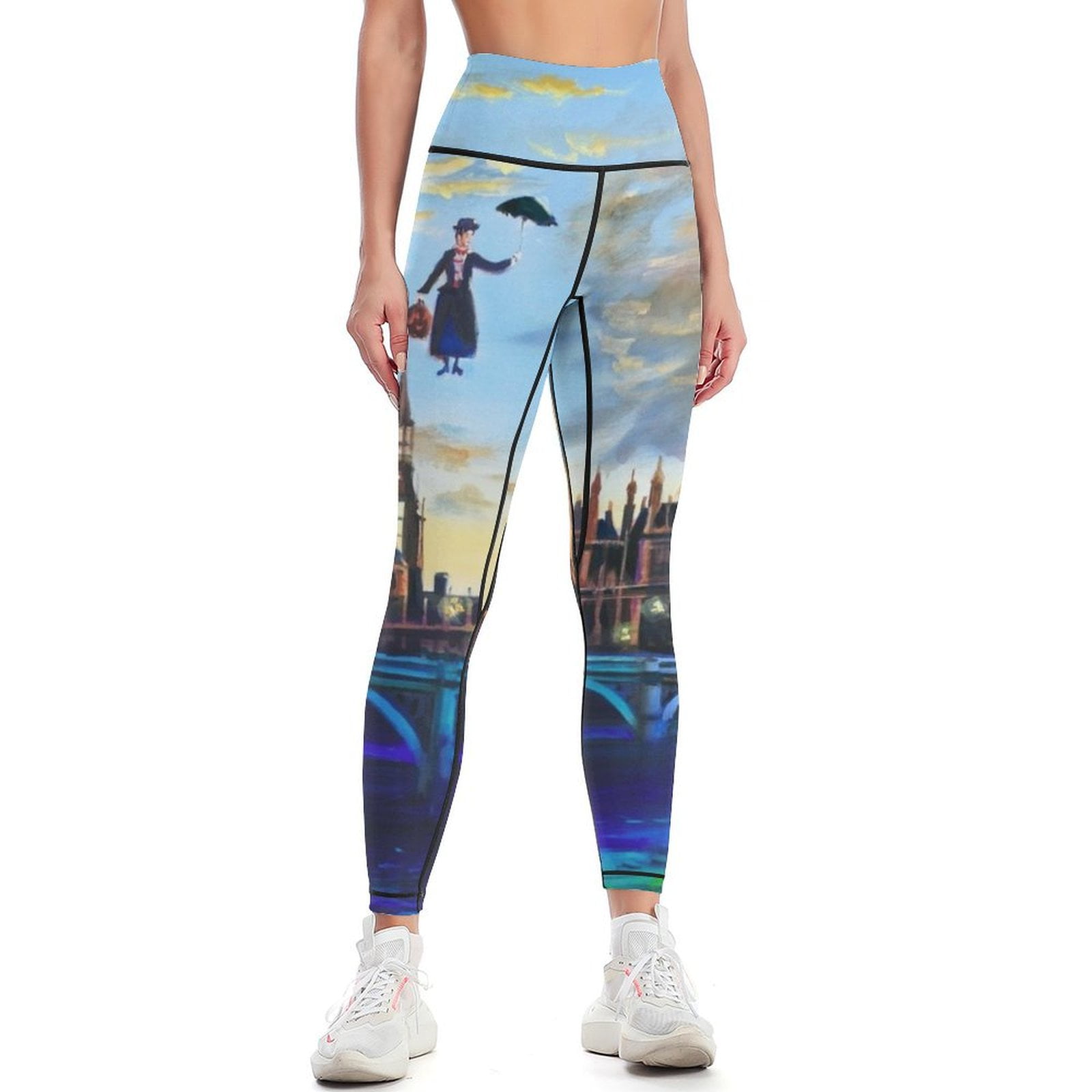 Mary Poppins returns to London Leggings sports tennis for for fitness