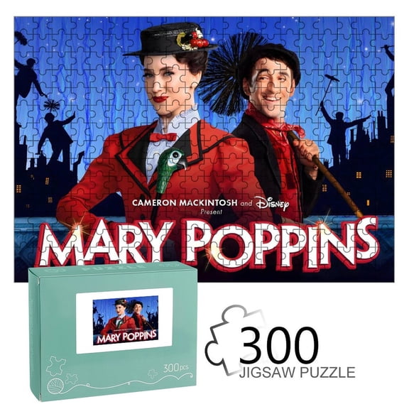 Mary Poppins-themed Wooden jigsaw Puzzle for home Decoration or gift for fans friend,family.300pc