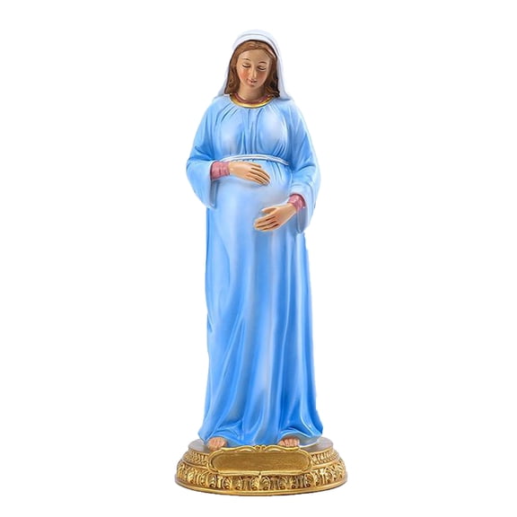 Mary Pregnant Statue Catholic Religious Ornament Craft 1 Piece For Interior Decoration Home Decor Sculpture