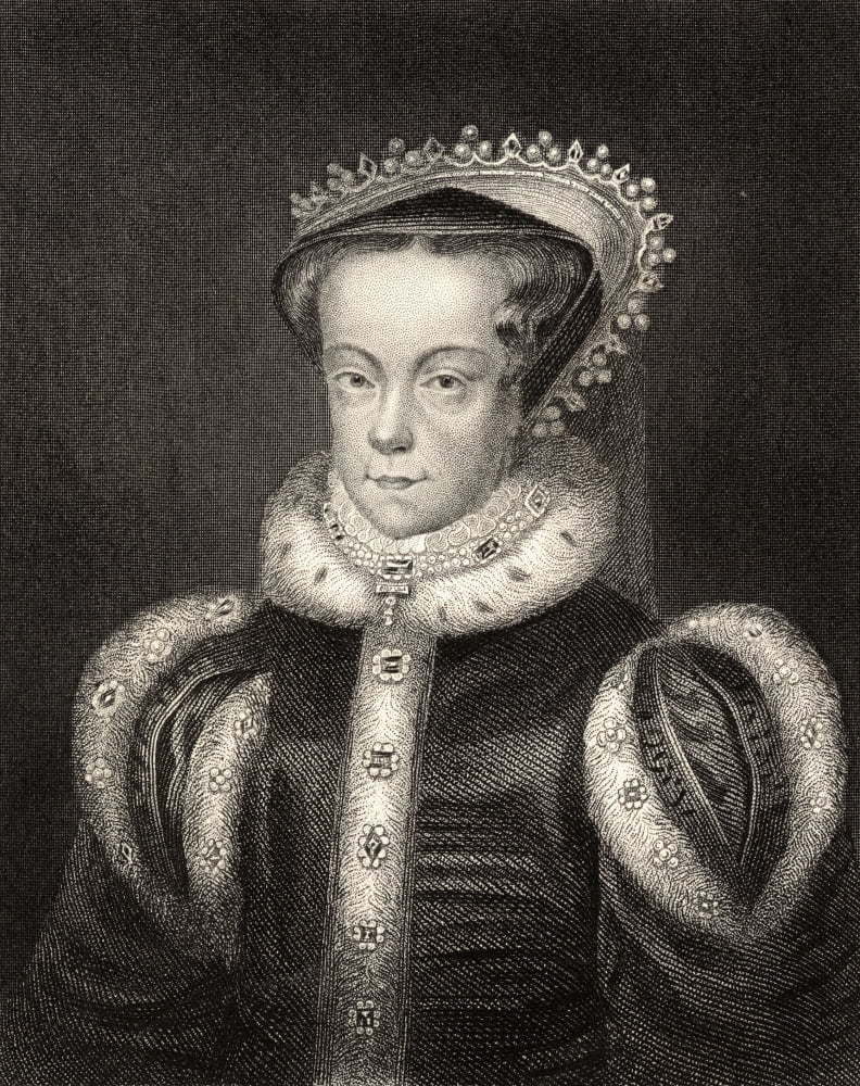 Mary Queen Of Scots 1542-1587 Also Mary Stuart Daughter Of James V King Of Scotland19Th Century Print Canvas Art - Ken Welsh Design Pics (26 x 34)
