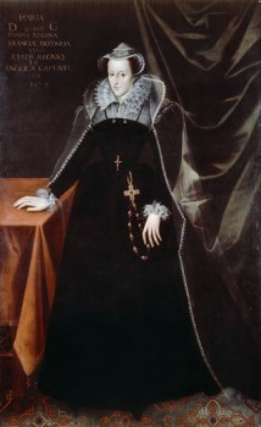 Mary Queen of Scots (Mary Stuart) Nicholas Hilliard (ca 1547-1619 British) Collection of The Duke of Berwick & Alba Madrid Canvas Art - Nicholas Hilliard (24 x 36)