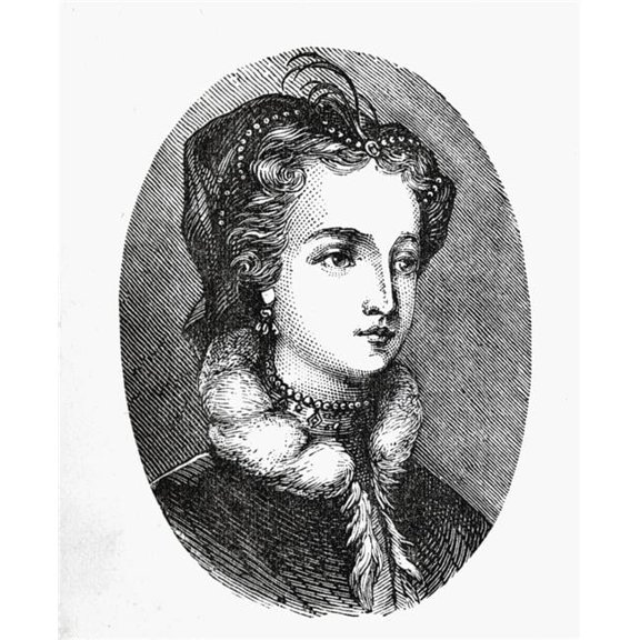 Mary Queen of Scots 1542-1587 Also Mary Stuart Daughter of James V King Poster Print 13 x 16