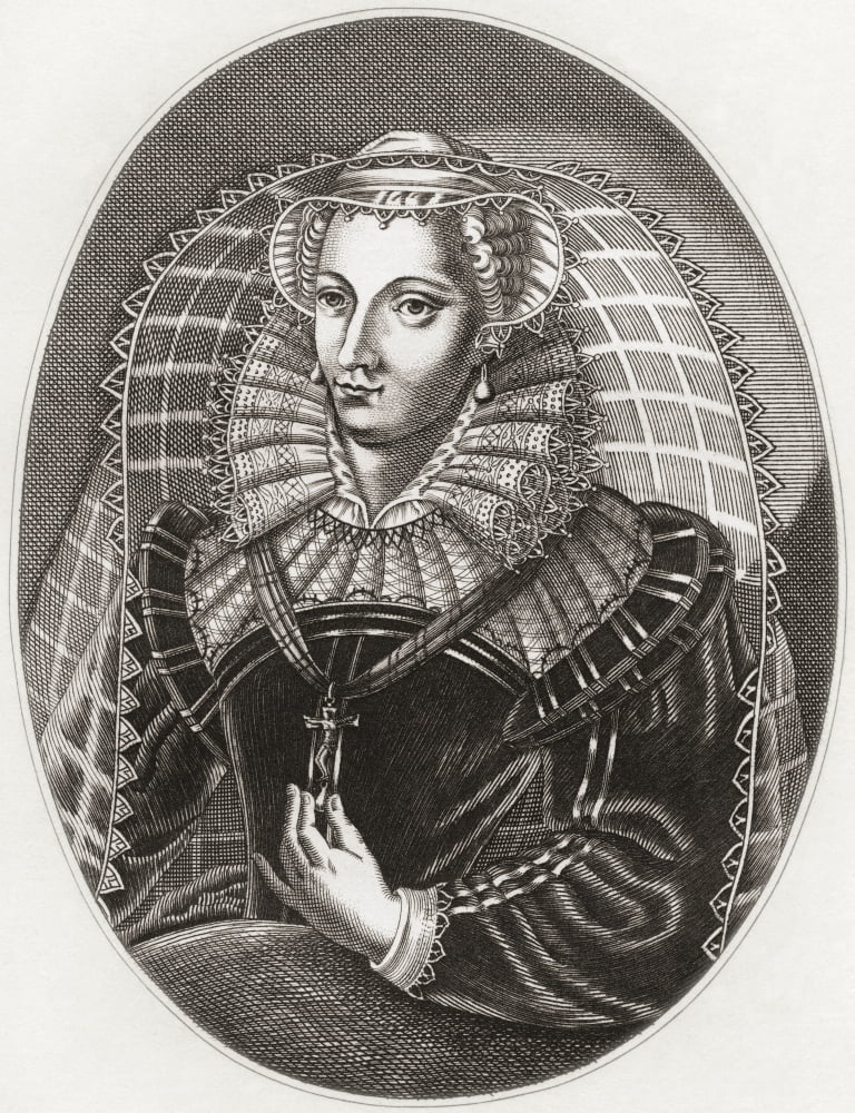 Mary Queen of Scots 1542 Canvas Art - Ken Welsh Design Pics (12 x 16)