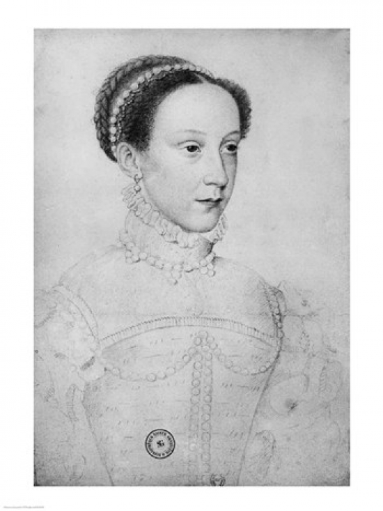 Mary Queen of Scots 1559 Canvas Art - Francois Clouet (18 x 24)