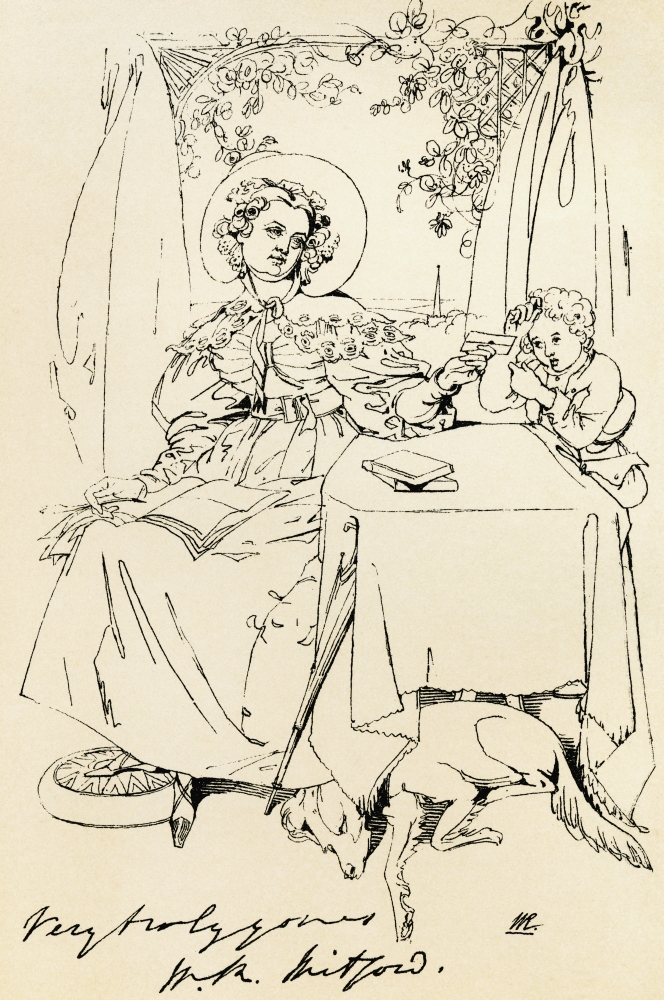 Mary Russell Mitford 1787 Canvas Art - Ken Welsh Design Pics (12 x 19)