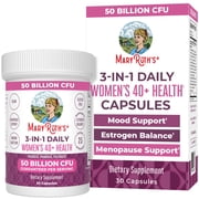 MaryRuths Womens 40+ Probiotic Blend Capsules 50 Billion CFU Vegan Gluten-Free Dairy-Free 30 Capsules