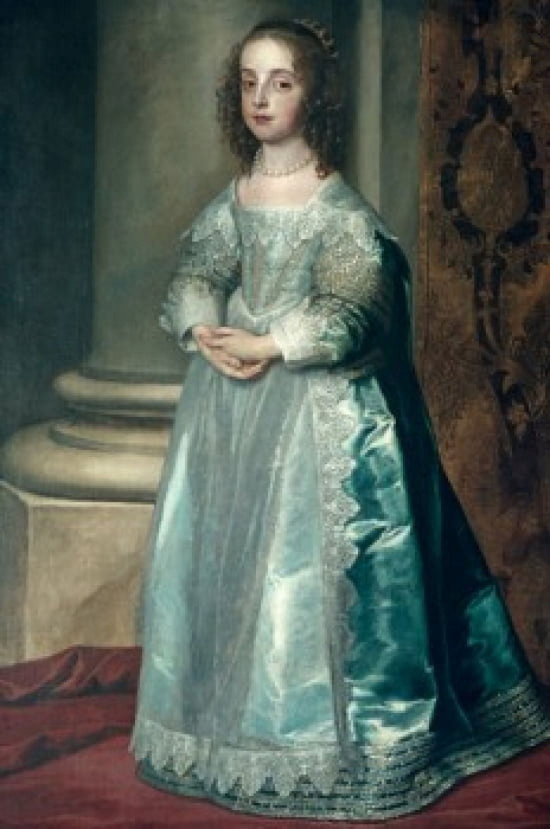 Mary Stuart by Anthony van Dyck (1599-1641) Canvas Art - Anthony van Dyck (18 x 24)