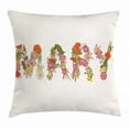 thumbnail image 1 of Mary Throw Pillow Cushion Cover, Blossoming Flowers with Daisies Roses and Poppies Traditional Well Known Girl Name, Decorative Square Accent Pillow Case, 24 X 24 Inches, Multicolor, by Ambesonne, 1 of 2