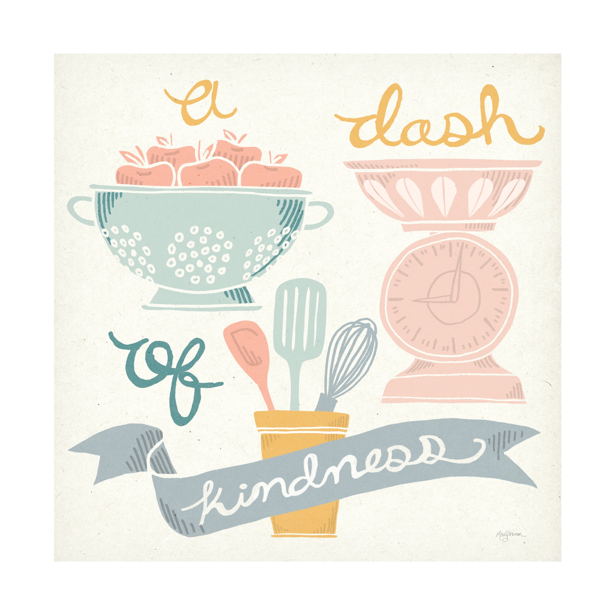 Mary Urban 'A Dash Of Kindness Pastel' Canvas Art