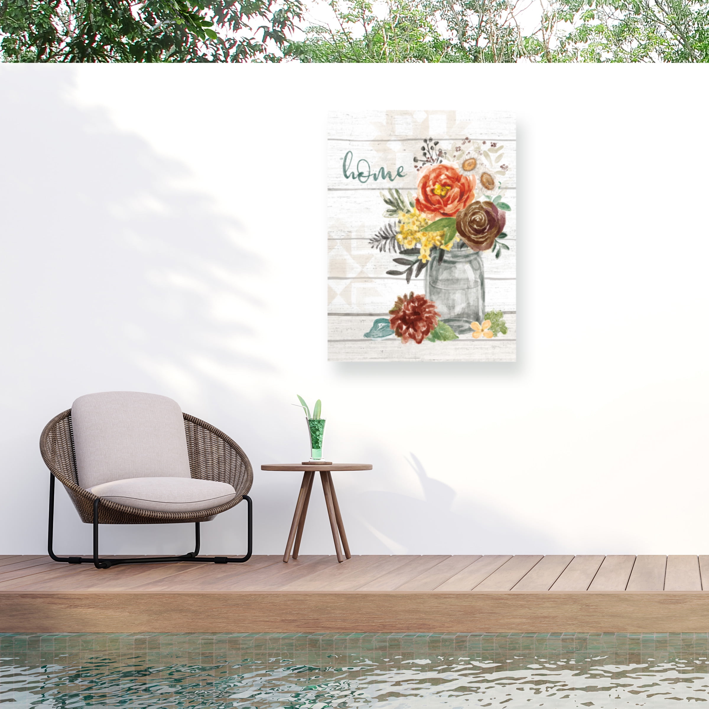 Mary Urban 'Flower Fest V' Outdoor All-Weather Wall Decor