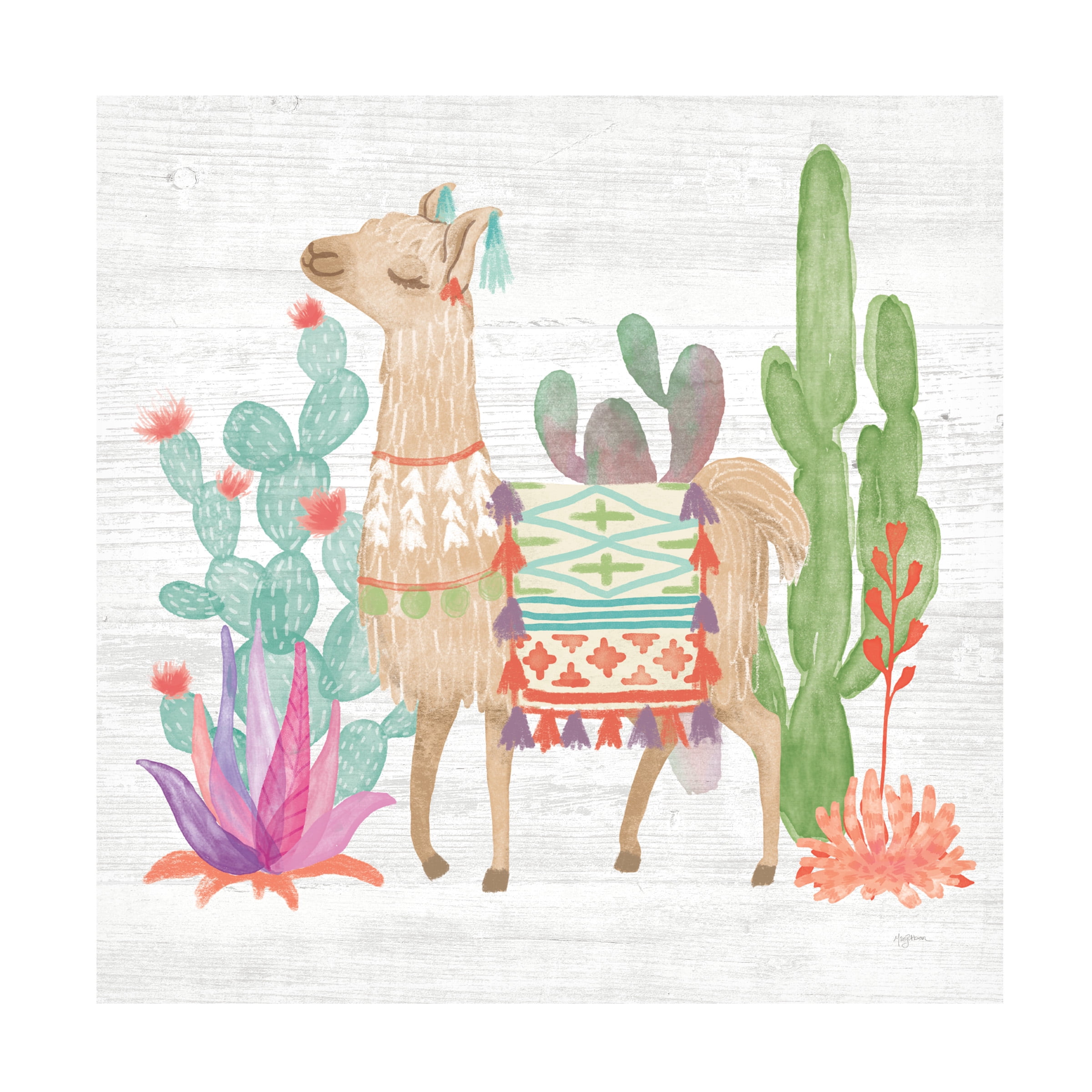 Mary Urban 'Lovely Llamas IV' Canvas Art