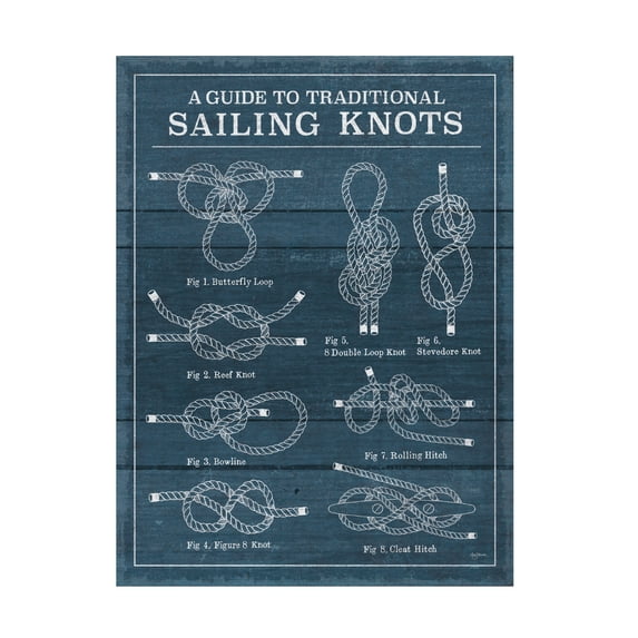 Mary Urban 'Vintage Sailing Knots I' Canvas Art