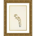 thumbnail image 1 of Mary Vaux Walcott 14x18 Gold Ornate Wood Frame and Double Matted Museum Art Print Titled - Pale Pinesap. Hypopitys Americana (1925), 1 of 4
