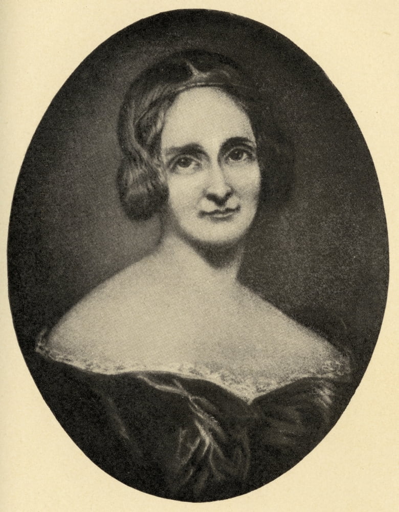Mary Wollstonecraft Shelley 1797-1861 English Novelist From An Engraving By Richard Rothwell Canvas Art - Ken Welsh Design Pics (13 x 17)