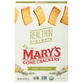 thumbnail image 1 of Mary's Gone Crackers REAL THIN Garlic + Rosemary Crackers - 5oz Carton, 1 of 5