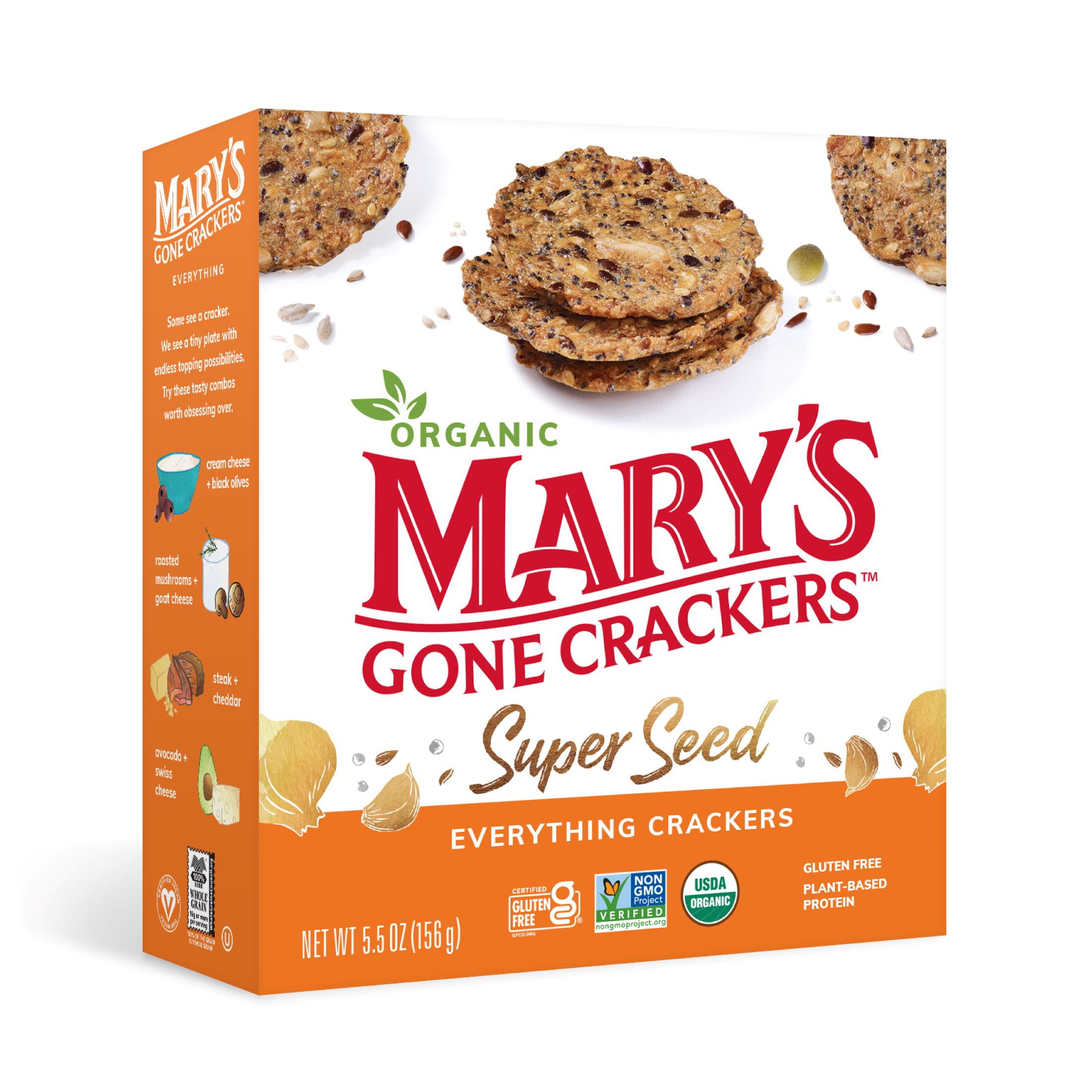 Mary's Gone Crackers® Organic Super Seed Everything Crackers, 5.5 oz - image 1 of 5