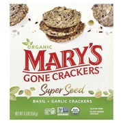 Maryâs Gone Crackers Super Seed, Basil & Garlic, 5.5 oz