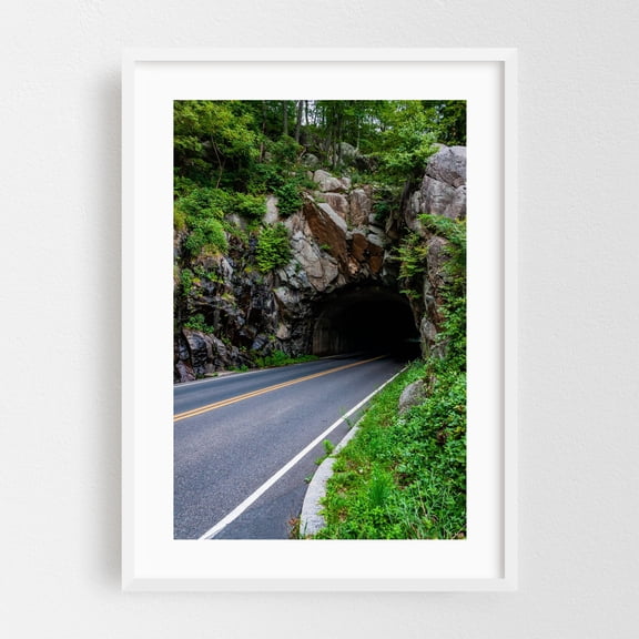 Mary's Rock Tunnel - Sperryville Virginia Photography Scenic Nature Landscape Mountain Wilderness White Framed Wall Art Print 5 x 7 inches