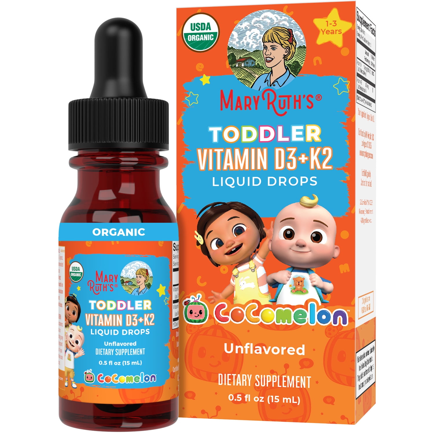 MaryRuth's Cocomelon Toddler Vitamin D3+K2 Li