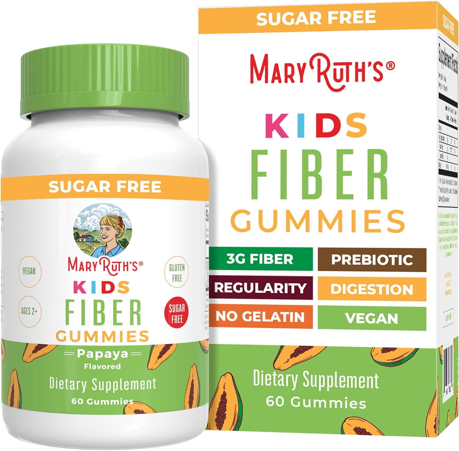 MaryRuth Organics Fiber Gummies for Kids digestion support Fiber