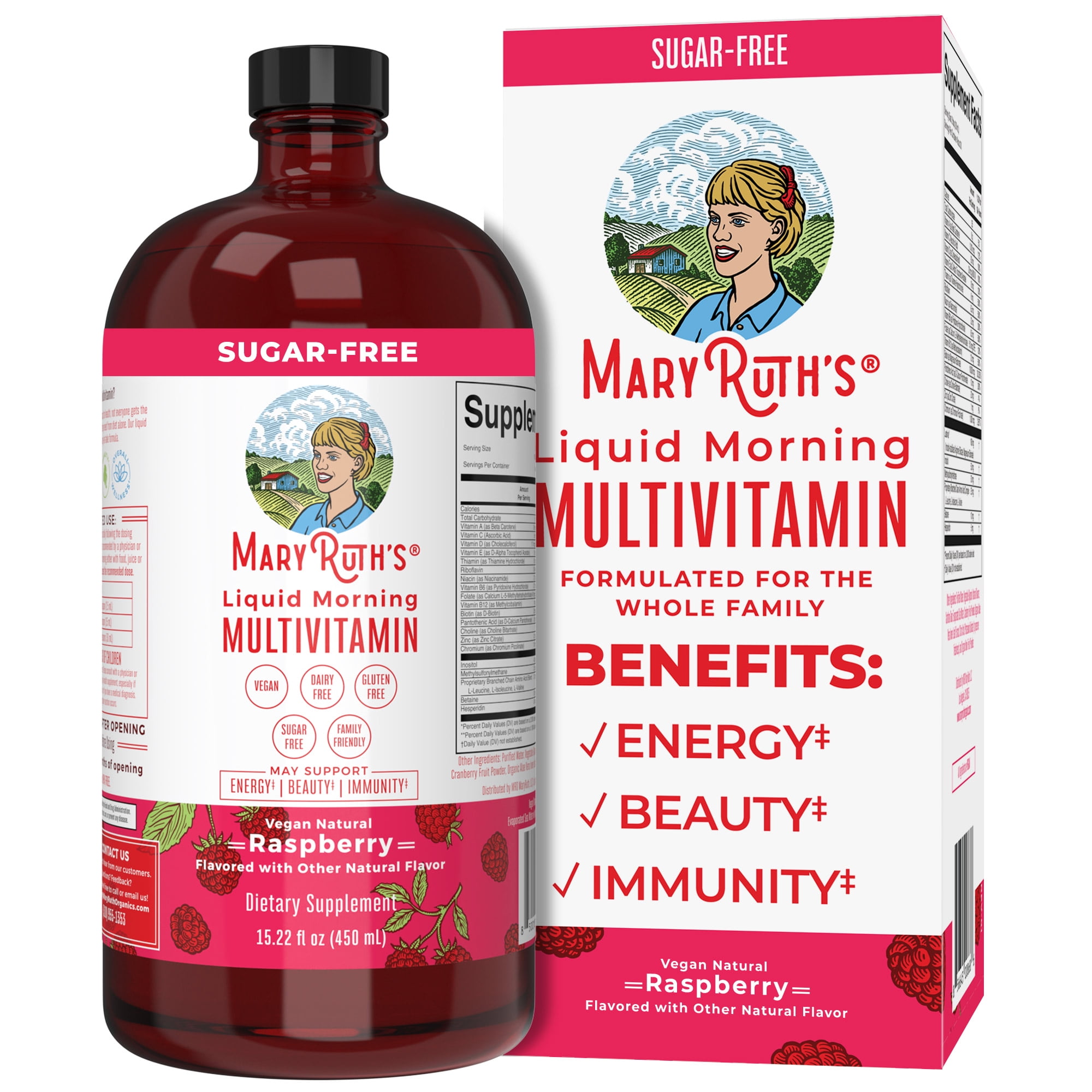 MaryRuth Organics Vegan Liquid Multivitamin for Adults, Kids & Toddlers