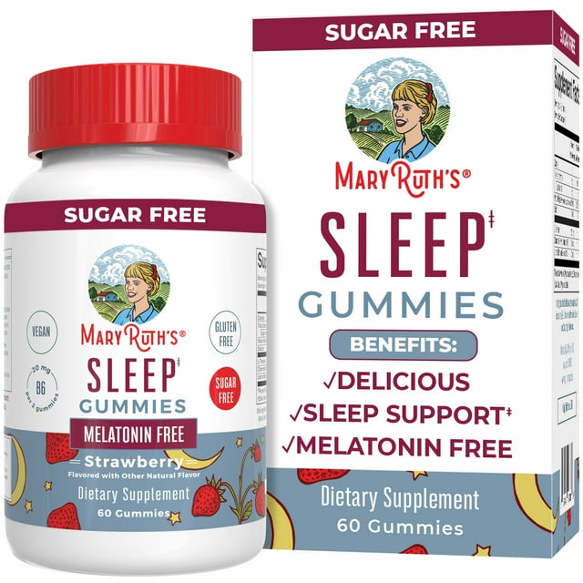 MaryRuth Sleep Restore Gummies Vegan, NonGmo, Melatonin Free With