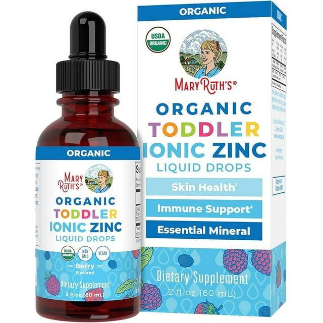 MaryRuth Organics Toddler Liquid Ionic Zinc Sulfate with Organic