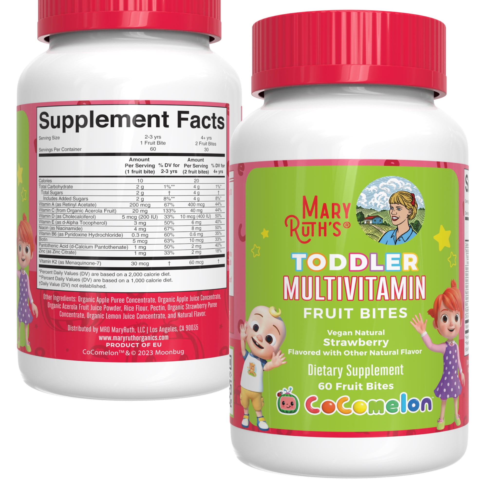 MaryRuth's Multivitamin Fruit Bites Multivitamin for Kids Ages 2+ Years Immune