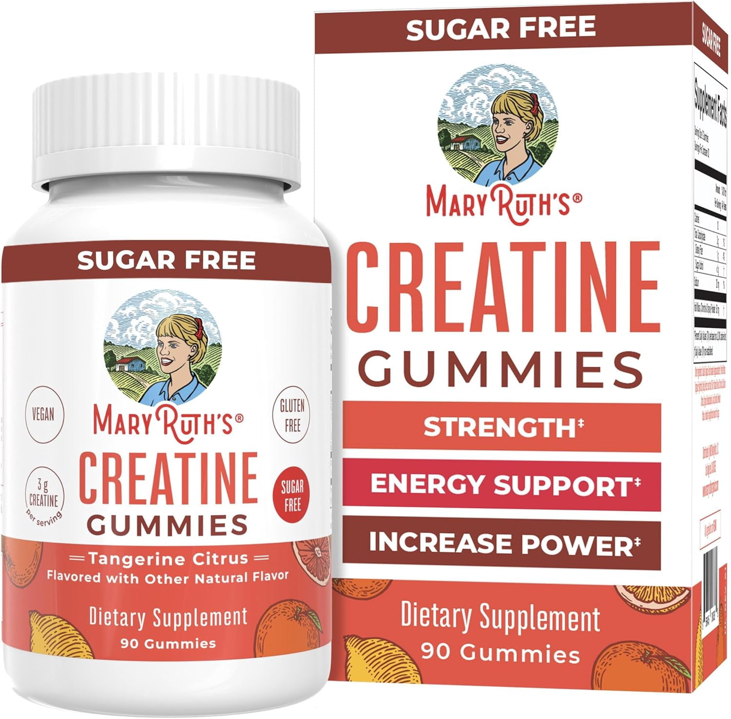 MaryRuth's Creatine Gummies, Tangerine Citrus 90 ct