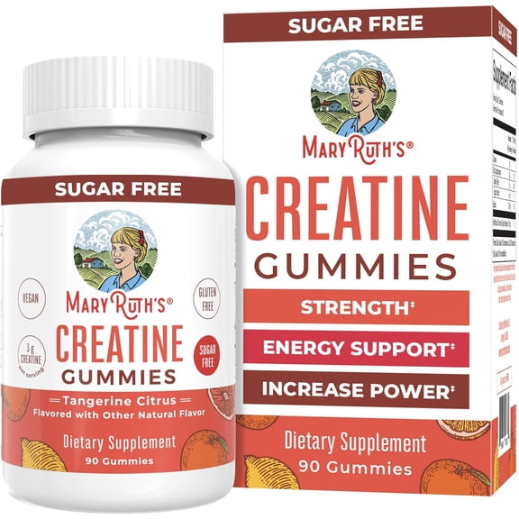 MaryRuth's Creatine Gummies, Tangerine Citrus 30 ct