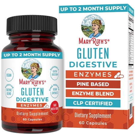 MaryRuth's Gluten Relief Enzymes Vegan Gluten Free 60 Count