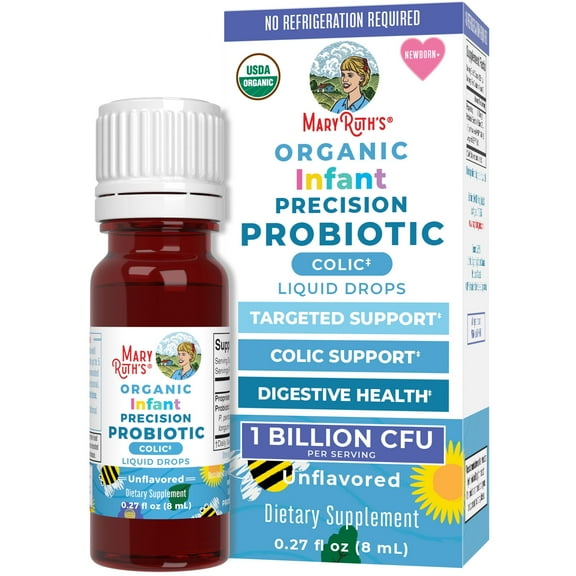 MaryRuth's Infant Precision Probiotic Drops, Digestive & Colic Support, 0.5 oz, 1 Count