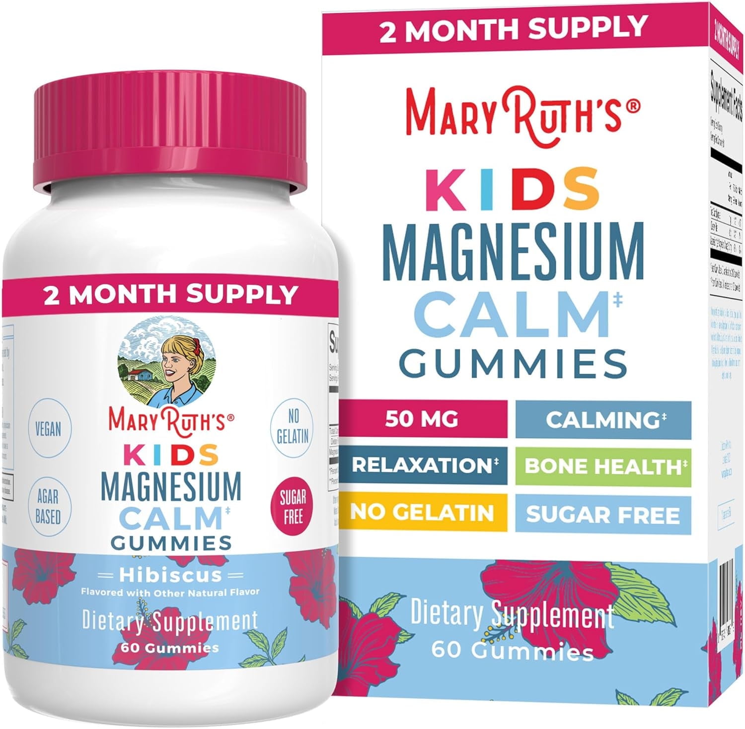MaryRuth's Sugar-Free Calm Kids Magnesium Citrate Gummies 60ct by MaryRuth Organics