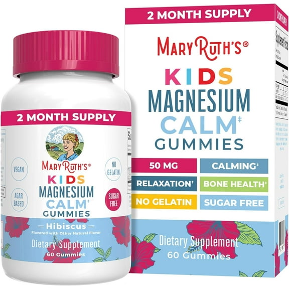 MaryRuth's Sugar-Free Calm Kids Magnesium Citrate Gummies 60ct by MaryRuth Organics