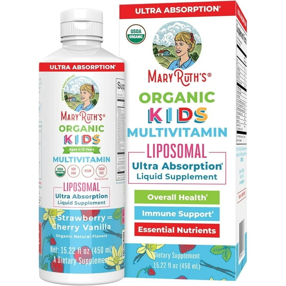 MaryRuth's Kids Vitamins Multi Sugar Free 2 Month Supply Kids Multivitamin Gummies for Ages 2+ Multivitamin for Kids Vitamins for Kids Vegan Only 1 Gummy a Day 60 Count