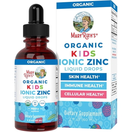 MaryRuth's Kids Zinc Liquid Drops, Berry Flavor, 2 oz, Immune Support Mineral