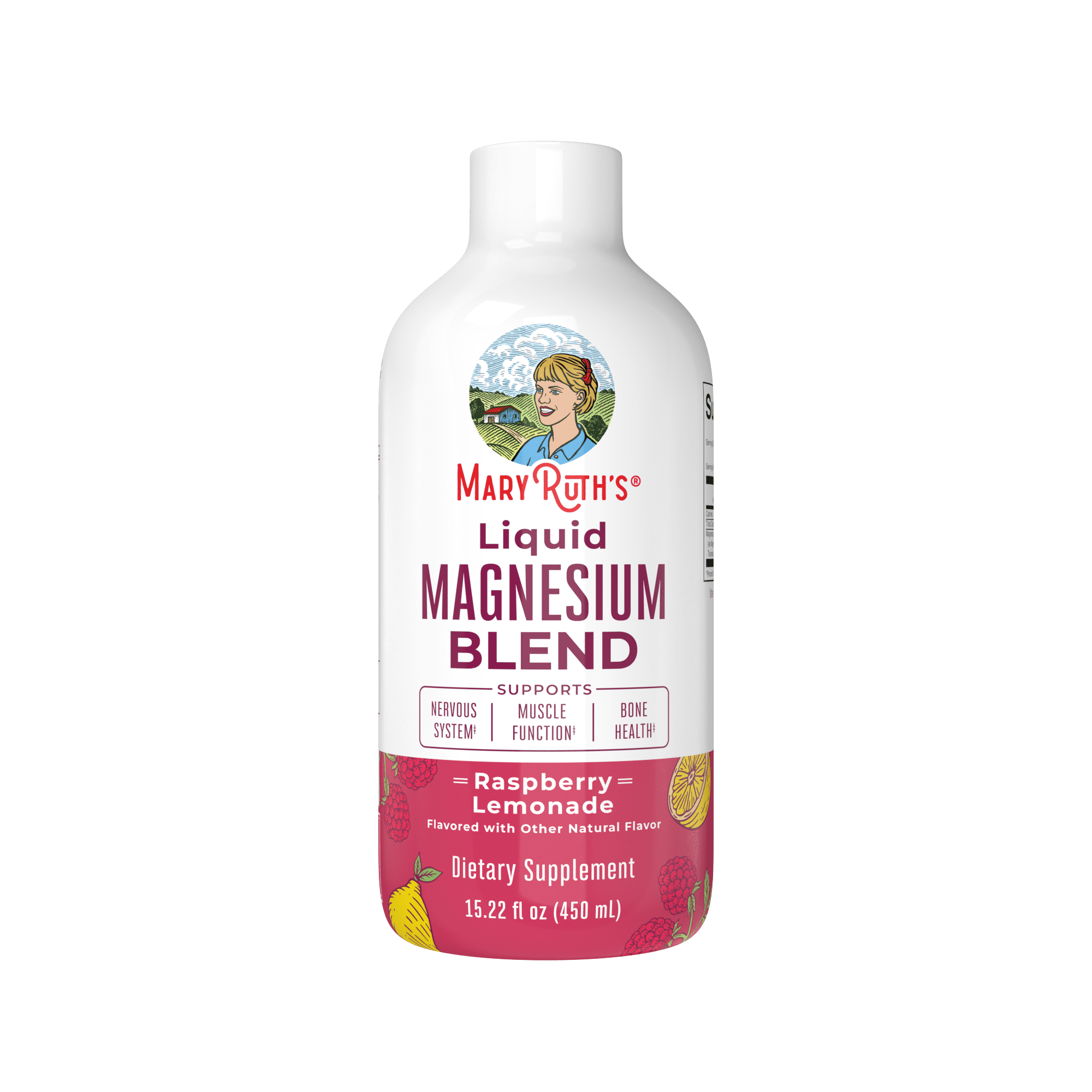 MaryRuth's Organics Liquid Magnesium Blend, Raspberry Lemonade, Energy Support, 15 fl oz