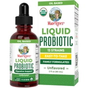 MaryRuth's Liquid Probiotic, Adults & Kids Ages 1+, USDA Organic, Vegan, Daily Drops, Unisex, 2 fl oz
