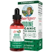 MaryRuth's Potassium Iodine | Iodine Supplement | 1 Year Supply | Iodine Drops | USDA Organic | Nascent Iodine | Vegan | 450 Servings