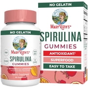 MaryRuths Spirulina Gummies Superfood Strawberry Lemonade Flavor Vegan 60 Count