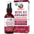 thumbnail image 1 of MaryRuth's Methyl Vitamin B12 Letter Vitamins Liquid Spray USDA Organic Strawberry Vegan Gluten-Free 1-Count 1 fl oz, 1 of 10