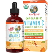 MaryRuth's Vitamin C Liquid Drops USDA Organic Orange Vanilla Flavor Vegan Non-GMO Acerola Fruit Extract 4 fl oz