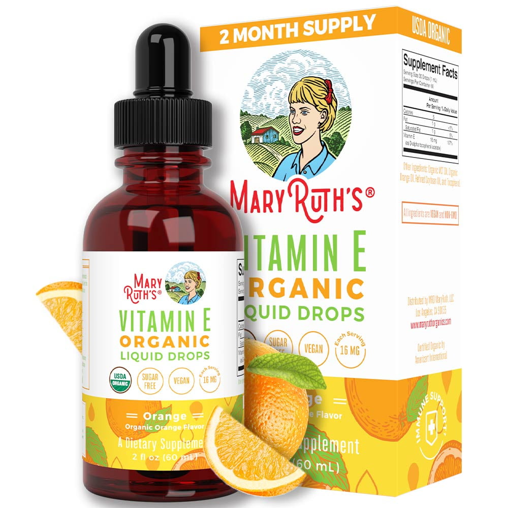 MaryRuth's USDA Organic Vitamin E Liquid Drops for Adults & Kids