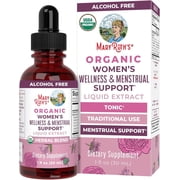 MaryRuth's Herbal Wellness & Menstrual Support Liquid Drops, USDA Organic, Vegan, Women's Health, Ages 14+, 1 Count, 1 fl oz (30ml)