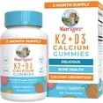 thumbnail image 1 of MaryRuth's Vitamin K2+D3 Calcium Gummies, Peach Mango & Apricot, Gluten-Free Vegan, 60 Count, 1 of 11