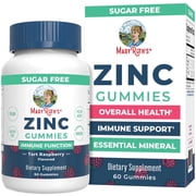 MaryRuths Zinc Gummies Immune Support Overall Health Vegan Gluten-Free 60 Count, Ages 14+