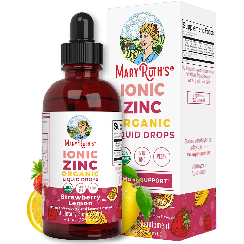MaryRuth's Zinc Supplements for Immune Support Ionic Zinc for Kids