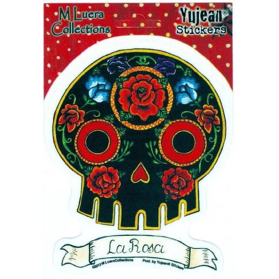 Maryann Luera - La Rosa Skull - Sticker/Decal