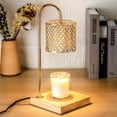 thumbnail image 1 of Marycele Candle Wax Warmer Lamp with Timer, Home Decor, Includes 2 Bulbs, Lozenge Diamond Design, 1 of 7